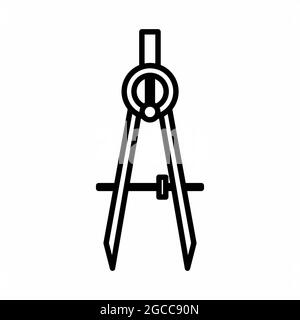 Icon Vektor der Messung Begriff - Linienstil - einfache Illustration. Bearbeitbare Kontur. Design template vector.outline style Design.Vector Grafik illustrative Stock Vektor