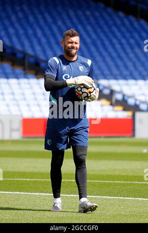 Ben Foster von Watford während des Vorsaison-Freundschaftsspiel zwischen Crystal Palace und Watford im Selhurst Park, London, England am 7. August 2021. Foto von Carlton Myrie. Nur zur redaktionellen Verwendung, Lizenz für kommerzielle Nutzung erforderlich. Keine Verwendung bei Wetten, Spielen oder Veröffentlichungen einzelner Clubs/Vereine/Spieler. Stockfoto