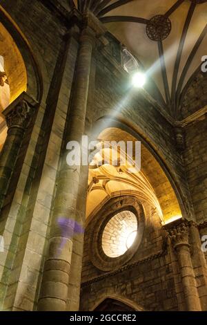 Kathedrale von St. Peter dem Apostel. Begann im 11. Jahrhundert. Romanischer Stil. Jaca. Provinz Huesca. Spanien Stockfoto