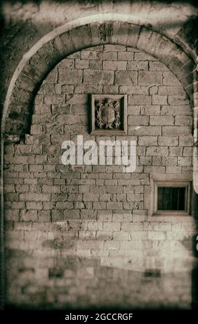 Kathedrale von St. Peter dem Apostel. Begann im 11. Jahrhundert. Romanischer Stil. Jaca. Provinz Huesca. Spanien Stockfoto