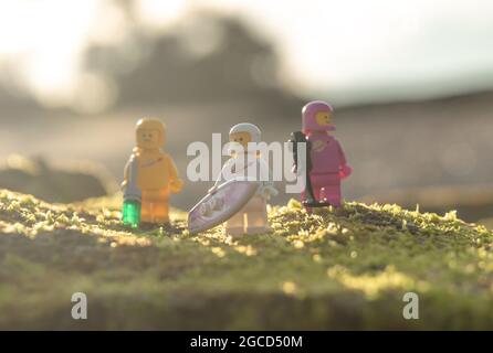 LEGO Film minifiguren Spacemans Stockfoto