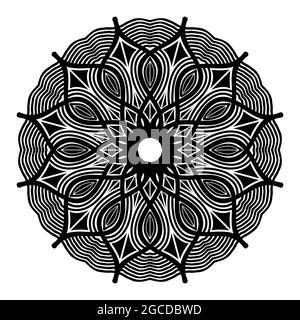 mandala Illustration Vintage Hintergrund Design von abstrakten dekorativen ornamental Stock Vektor