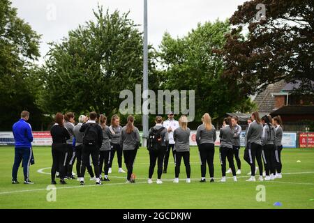 Felixstowe, Großbritannien. August 2021. Ipswich Squad während des Freundschaftspaßes zwischen Ipswich Town und Wolverhampton Wanderers im Goldstar Ground-Felixstowe-England Credit: SPP Sport Press Photo. /Alamy Live News Stockfoto