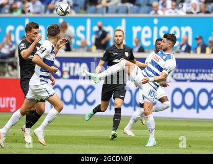 Duisburg, Deutschland. 08. August 2021. firo: 08.08.2021, Fuvuball, 3. Bundesliga, Saison 2021/2022, MSV Duisburg - TSV Havelse Duels, Moritz Stoppelkamp Credit: dpa/Alamy Live News Stockfoto