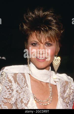 **DATEI FOTO** Markie Post ist am 70 gestorben. SANTA MONICA, CA - 23. MÄRZ: Markie Post nimmt an der dritten jährlichen Einführungszeremonie der Hall of Fame der Television Academy am 23. März 1986 im Santa Monica Civic Auditorium in Santa Monica, Kalifornien, Teil. Quelle: Ralph Dominguez/MediaPunch Stockfoto