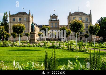 Coburg, Deutschland, 17. Juli 2021. Schloss Ehrenburg oder Schloss Ehrenburg ist ein Schloss in Coburg, Franken, Deutschland. Es diente als Hauptwohnsitz in Co Stockfoto