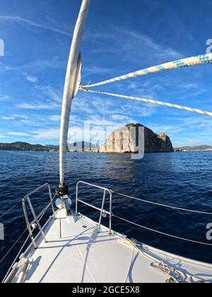 Es Camp de Mar, Cap Andritxol, Mallorca, Balarischen Inseln Stockfoto