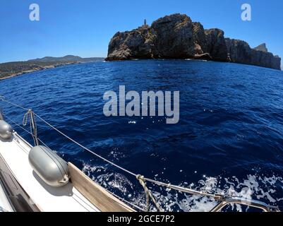 Die Nördliche Küste Von Darnera, Mallorca Stockfoto