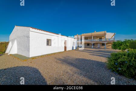 Landhaus am Meer in Vera, Provinz Almeria, Andalusien Region, Spanien. Stockfoto