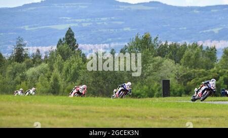 Autodrom Most, Most, Tschechische Republik, 08 Aug 2021, Rennen 2 Momente während der Tschechischen Republik - FIM Superbike World Championship 2021 - Rennen 2, World Superbike - SBK - Foto Otto Moretti / LM Stockfoto