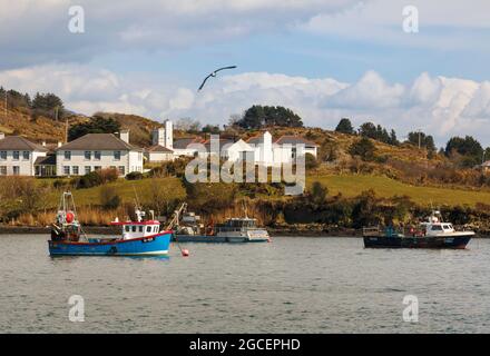 Castletownbere, County Cork, West Cork, Beara Peninsula, Republik Irland. Die Stadt, die sich am Wild Atlantic Way befindet, ist auch bekannt als Castletow Stockfoto