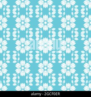 Dekorative florale Vektor nahtlose Muster für Tapete, Textil, Oberfläche, Mode, Hintergrund, Fliese, Schreibwaren, Wohnkultur, Möbel usw. Stock Vektor