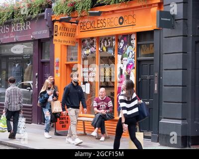 Reckless Records, Vinyl-Plattenladen Soho, London Stockfoto