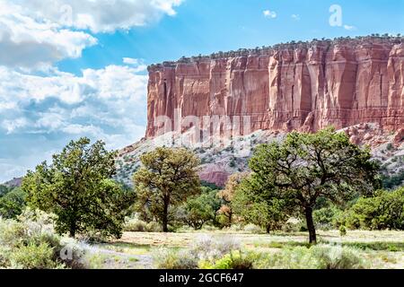 Gallup New Mexico Red Rock Bluffs Stockfoto
