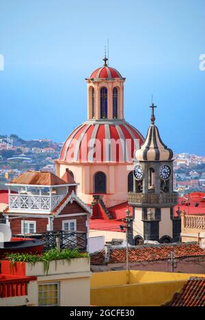 Iglesia De La Concepción von Jardin Marquesado, La Orotava, Teneriffa, Kanarische Inseln, Spanien Stockfoto