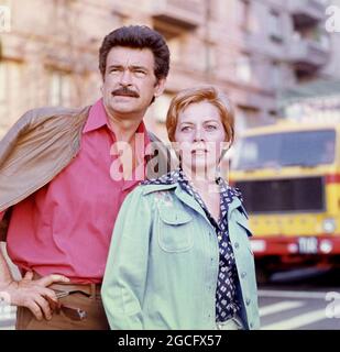 Rumänische Schauspieler Iurie Darie & Margareta Pogonat, ca. 1980 Stockfoto