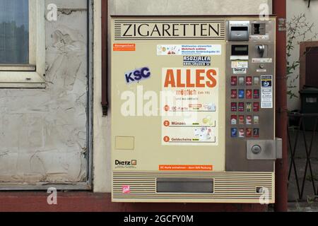 Zigarettenautomat auf Deutschland Stockfoto