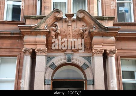 Ocean Chambers auf der West George Street in Glasgow Stockfoto