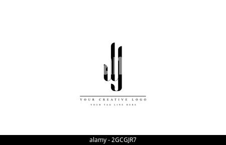 JY YJ J Y Vorlage für abstraktes Vektorlogo-Monogramm Stock Vektor