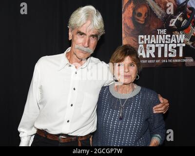 14. September 2019, Hollywood, Califronia, USA: Sam Elliott und Katharine Ross besuchen die Kunstgalerie Stacy Poitras zur dokumentarischen Premiere von 'The Chainsaw Artist' (Kreditbild: © Billy Bennight/ZUMA Press Wire) Stockfoto