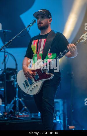 REVOLVERHELD live open air in der Freilichtbühne JUNGE GARDE. Dresden, 07.08.2021 Stockfoto