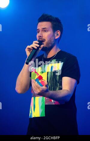 REVOLVERHELD live open air in der Freilichtbühne JUNGE GARDE. Dresden, 07.08.2021 Stockfoto