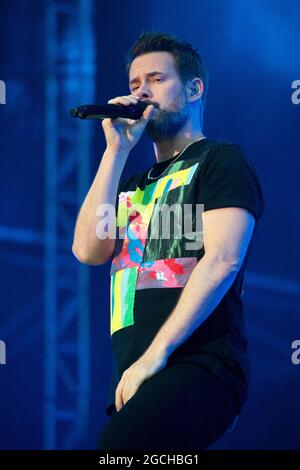 REVOLVERHELD live open air in der Freilichtbühne JUNGE GARDE. Dresden, 07.08.2021 Stockfoto