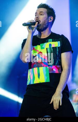 REVOLVERHELD live open air in der Freilichtbühne JUNGE GARDE. Dresden, 07.08.2021 Stockfoto