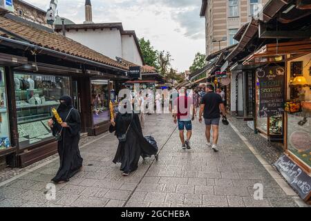 Historisches Zentrum von Sarajevo, Bosnien und Herzegowina, Europa Stockfoto