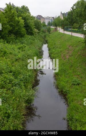 Fluss Emscher in Dortmund Aplerbeck Stockfoto