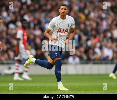 London, Großbritannien. August 2021. 08. August 2021 -Tottenham Hotspur V Arsenal - Pre Season Friendly - Tottenham Hotspur Stadium Tottenham Hotspur's Dane Scarlett während des Spiels gegen Arsenal. Bildnachweis: Kredit: Mark Pain/Alamy Live Nachrichten Stockfoto