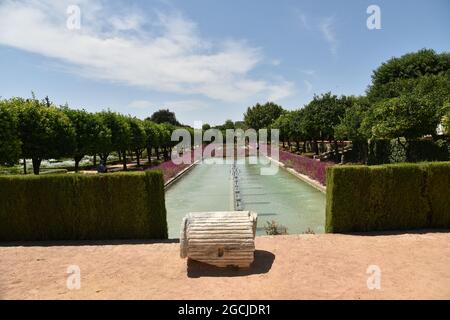 Córdoba Andalucía España jardines de el alcázar de los reyes cristianos 2021 Stockfoto