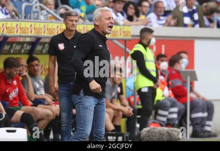 Duisburg, Deutschland. 08. August 2021. firo: 08.08.2021, Fuvuball, 3. Bundesliga, Saison 2021/2022, MSV Duisburg - TSV Havelse Coach, Pavel Dotchev Credit: dpa/Alamy Live News Stockfoto