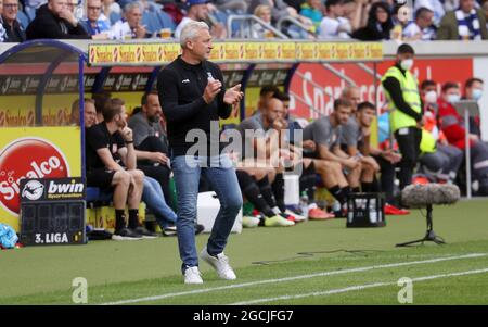 Duisburg, Deutschland. 08. August 2021. firo: 08.08.2021, Fuvuball, 3. Bundesliga, Saison 2021/2022, MSV Duisburg - TSV Havelse Coach, Pavel Dotchev Credit: dpa/Alamy Live News Stockfoto