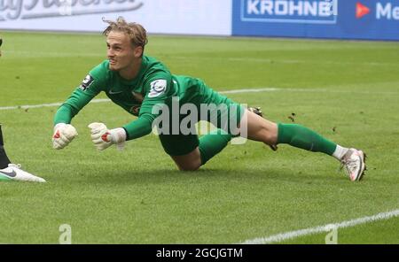 Duisburg, Deutschland. 08. August 2021. firo: 08.08.2021, Fuvuball, 3. Bundesliga, Saison 2021/2022, MSV Duisburg - TSV Havelse Norman Quindt Credit: dpa/Alamy Live News Stockfoto