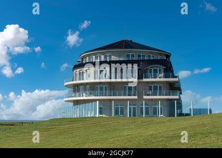 Ehemaliges Hotel Deichgraf, heute der Upleven als Zentrum für Entspannung, Meditation und Yoga, Wremen, Niedersachsen, Deutschland, Europa Stockfoto