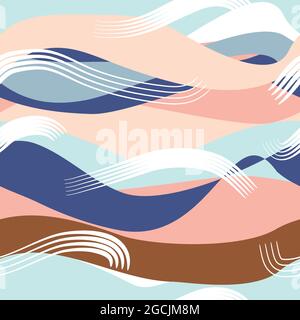 Modernes, abstraktes Nahtmuster. Stock Vektor