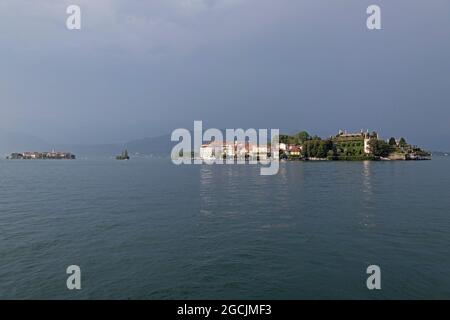 Isola dei Pescatori und Isola Bella, Stresa, Lago Maggiore, Piemont, Italien Stockfoto