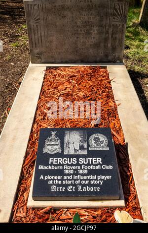 Fergus Suter Grab in Blackburn Old Cemetery Stockfoto