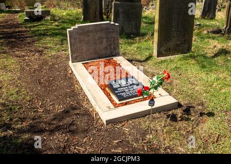 Fergus Suter Grab in Blackburn Old Cemetery Stockfoto