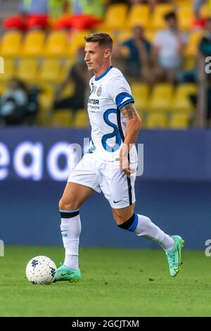 Andrea Pinamonti (Inter) Während des italienischen Freundschaftsspiels zwischen Parma 0-0-2 Inter im Ennio Tardini Stadion am 8. August 2021 in Parma, Italien. (Foto von Maurizio Borsari/AFLO) Stockfoto