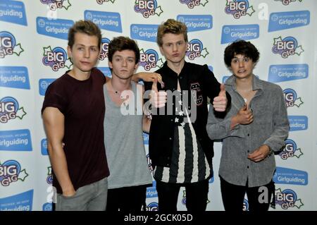 The Vamps beim Big Gig Girl Guide Konzert in der Sheffield Arena Stockfoto