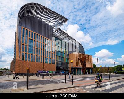 The Crick London - The Francis Crick Institute London - ein neues biomedizinisches Forschungsinstitut wurde im August 2016 eröffnet. Architekten: HOK und PLP Stockfoto