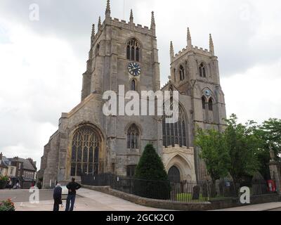 Blick auf King's Lynn Minster von Queen in Kings Lynn Norfolk UK Stockfoto