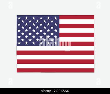 Colorado Karte auf amerikanischer Flagge. CO, USA State Map auf US-Flagge. Symbol „EPS-Vektorgrafik Clipart“ Stock Vektor