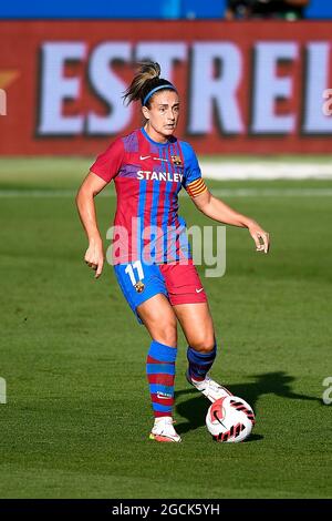 Sant Joan Despi, Spanien. 08. August 2021. Alexia Putellas vom FC Barcelona Women in Aktion während des Fußballspiels zwischen dem FC Barcelona Women und Juventus FC Women vor der Saison. FC Barcelona Women gewann 6-0 gegen Juventus FC Women. Kredit: Nicolò Campo/Alamy Live Nachrichten Stockfoto