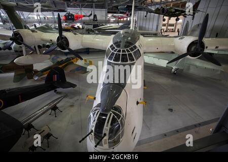 Duxford Imperial war Museum Foto von Brian Harris 5. August 2021 IMW Duxford, Cambridgeshire England Großbritannien. Kurze Sunderland Mk V auf dem Display in der A