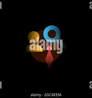 Vektorgrafik im Grafikstil. Digitale Kunst Stock Vektor