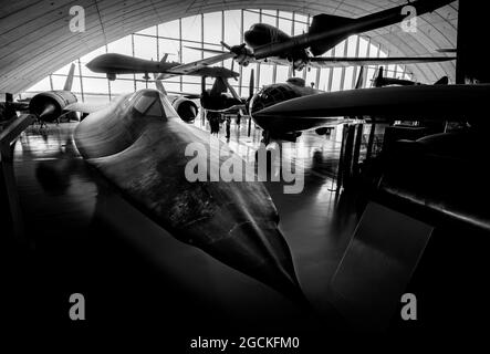 Duxford Imperial war Museum Foto von Brian Harris 5. August 2021 IMW Duxford, Cambridgeshire England Großbritannien das American Air Museum wurde von Sir No Stockfoto