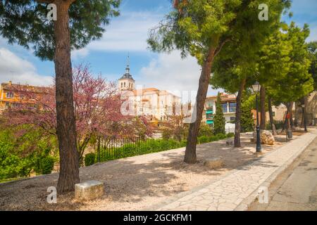 Kirche. Colmenar de Oreja, Provinz Madrid, Spanien. Stockfoto